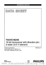 74AVC16245DGG datasheet pdf Philips