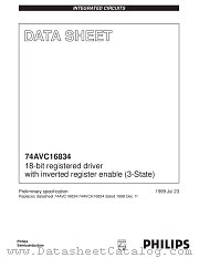 74AVC16834DGG datasheet pdf Philips
