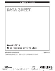 74AVC16835 datasheet pdf Philips