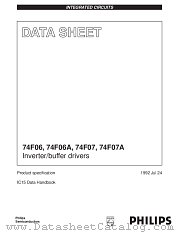74F07 datasheet pdf Philips