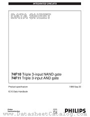 74F10 datasheet pdf Philips