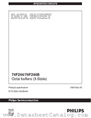 74F244B datasheet pdf Philips