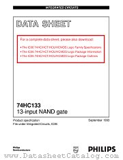 74HC133 datasheet pdf Philips