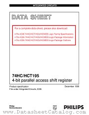 74HC195 datasheet pdf Philips