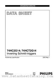 74HCT2G14GW datasheet pdf Philips