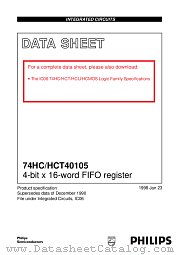 74HC40105PW datasheet pdf Philips