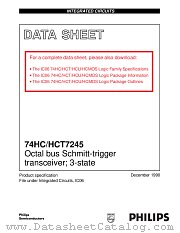 74HCT7245 datasheet pdf Philips