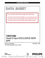 74HC7266 datasheet pdf Philips