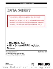 74HC7403 datasheet pdf Philips