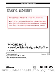 74HCT9015 datasheet pdf Philips