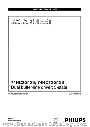 74HC2G126DP datasheet pdf Philips