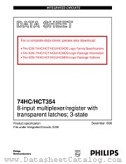 74HC354 datasheet pdf Philips