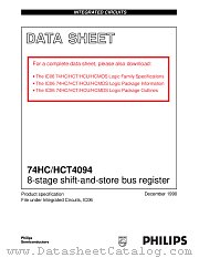 74HC4094 datasheet pdf Philips