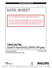 74HCT86NB datasheet pdf Philips