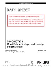 74HC173 datasheet pdf Philips