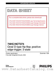 74HCT374 datasheet pdf Philips