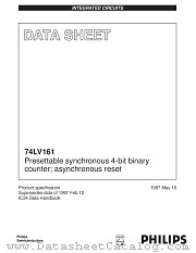 74LV161 datasheet pdf Philips