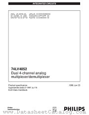 74LV4052D datasheet pdf Philips
