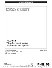 74LV4053D datasheet pdf Philips