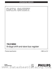 74LV4094 datasheet pdf Philips