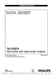 74LVC07APW datasheet pdf Philips