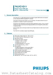 74LVC1G11 datasheet pdf Philips