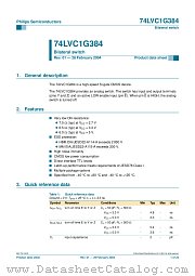 74LVC1G384 datasheet pdf Philips