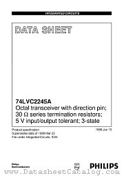 74LVC2245AD datasheet pdf Philips