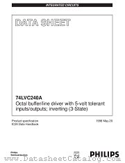 74LVC240ADB datasheet pdf Philips