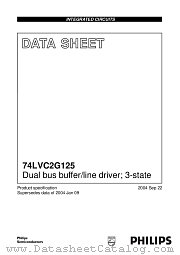 74LVC2G125DP datasheet pdf Philips