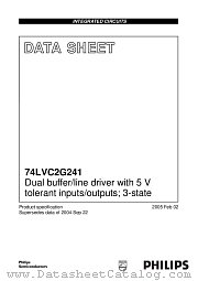 74LVC2G241 datasheet pdf Philips