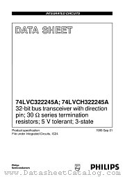 74LVCH322245AEC datasheet pdf Philips