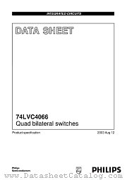 74LVC4066PW datasheet pdf Philips