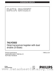 74LVC652PW datasheet pdf Philips