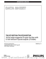74LVCH16374ADGG datasheet pdf Philips