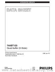 74ABT125 datasheet pdf Philips