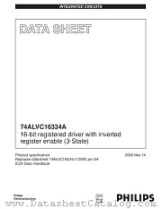 74ALVC16334A datasheet pdf Philips