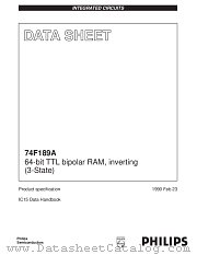 74F189A datasheet pdf Philips