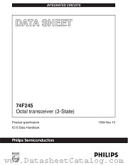 74F245 datasheet pdf Philips