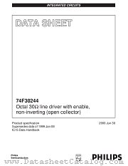 74F30244 datasheet pdf Philips