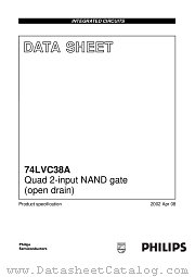 74LVC38A datasheet pdf Philips