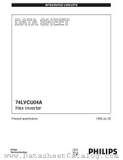 74LVCU04A datasheet pdf Philips
