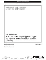 74LVT162374 datasheet pdf Philips
