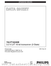 74LVT16245B datasheet pdf Philips