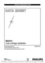 BA314 datasheet pdf Philips