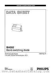 BA592 datasheet pdf Philips