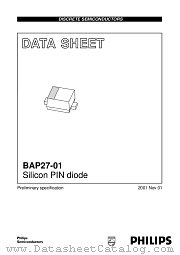 BAP27-01 datasheet pdf Philips