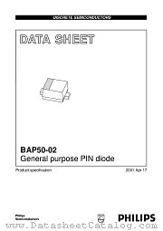 BAP50-02 datasheet pdf Philips