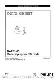 BAP51-03 datasheet pdf Philips