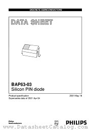 BAP63-03 datasheet pdf Philips